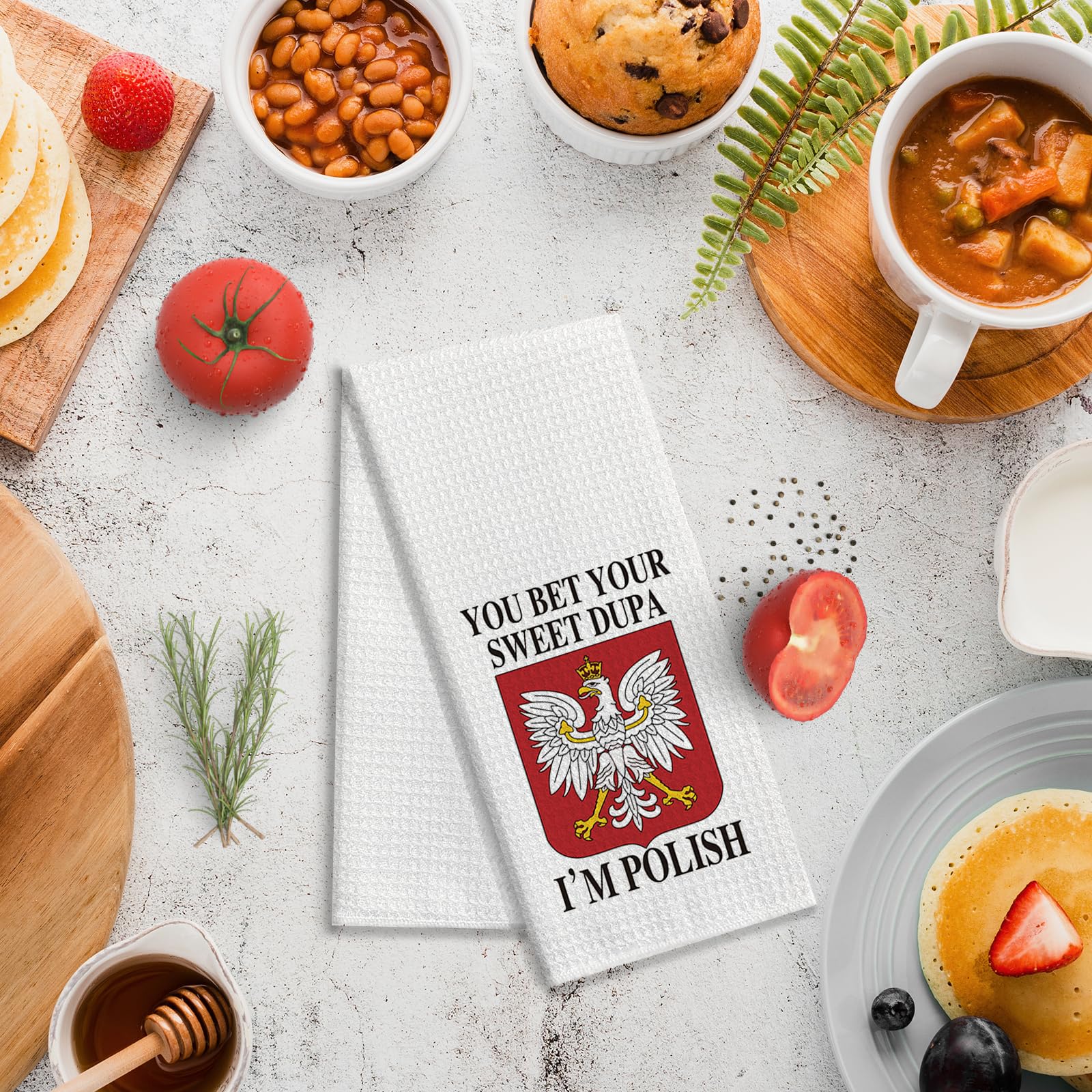 zcyhtqp You Bet Your Sweet Dupa I'm Polish, Funny Kitchen Towels with Sayings, Multi-Purpose Towel, Chef Gift, New Home Housewarming Gifts