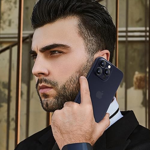 Miniatura 8 de memumi Funda delgada para iPhone 15 Pro de 0.012 in, ligera, cubierta de lente de cámara, protección completa PP acabado mate, cubierta trasera