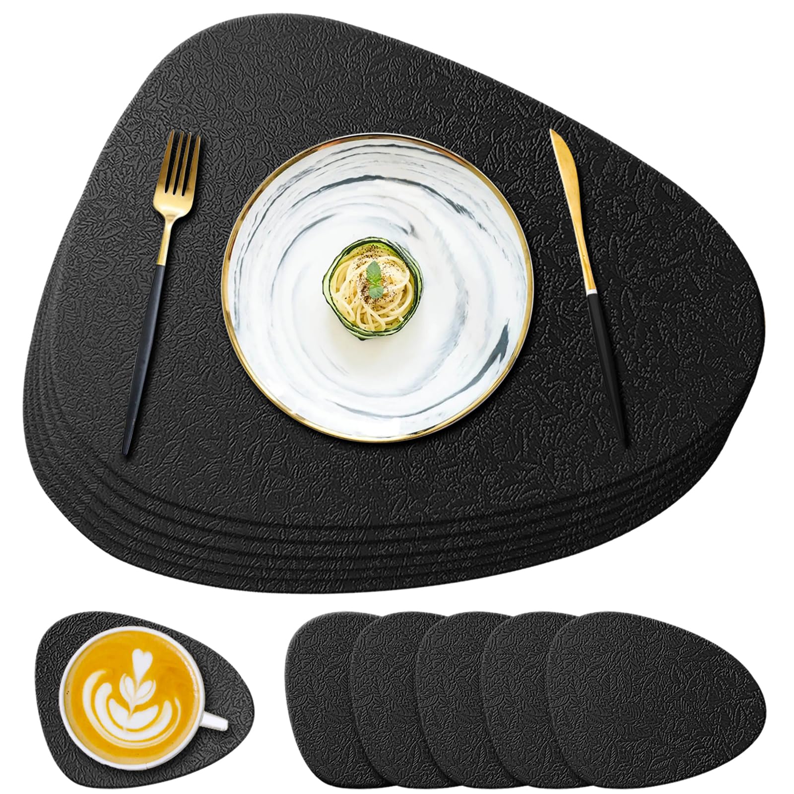 30-delig set LAINIKE vilten onderzetters - rond, glazen onderzetters, vilt, wasbaar, antislip, hittebestendig voor mokken, tafel, bar, drankjes