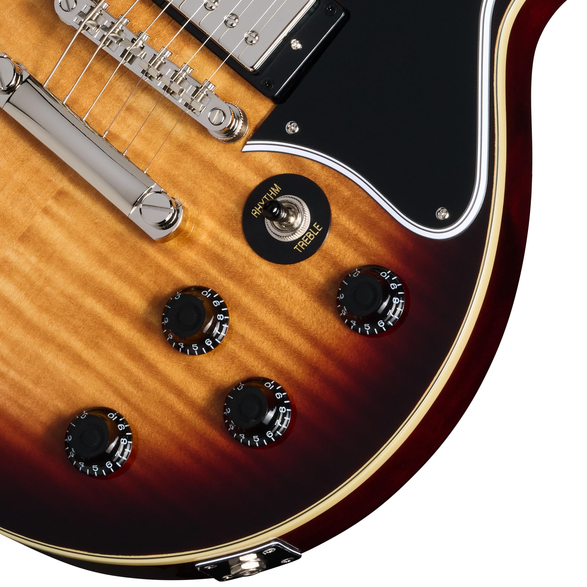 Amazon | Epiphone Les Paul Special Double Cut Figured Bourbon