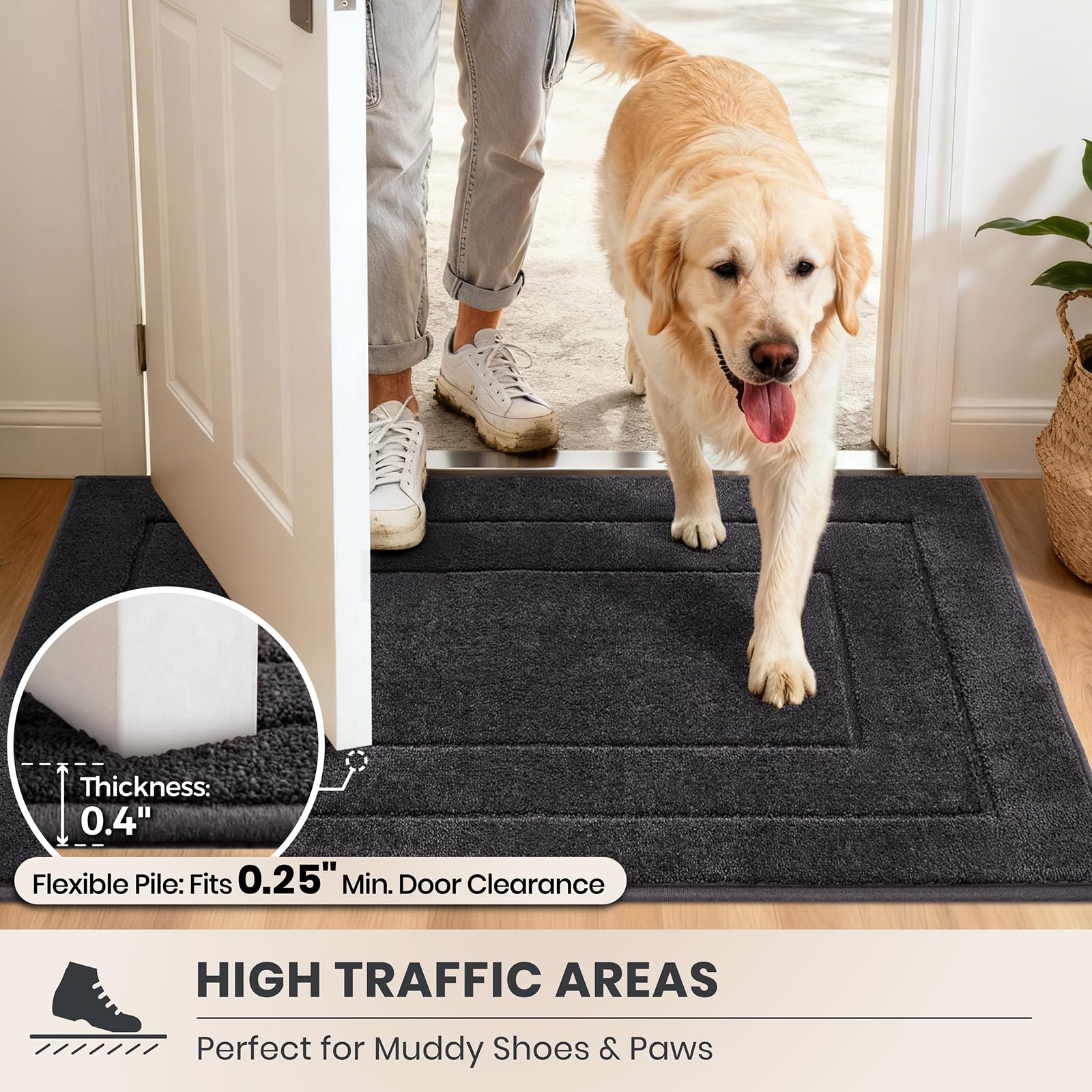 Amazon.com: PURRUGS Dirt Trapping Door Mat 24