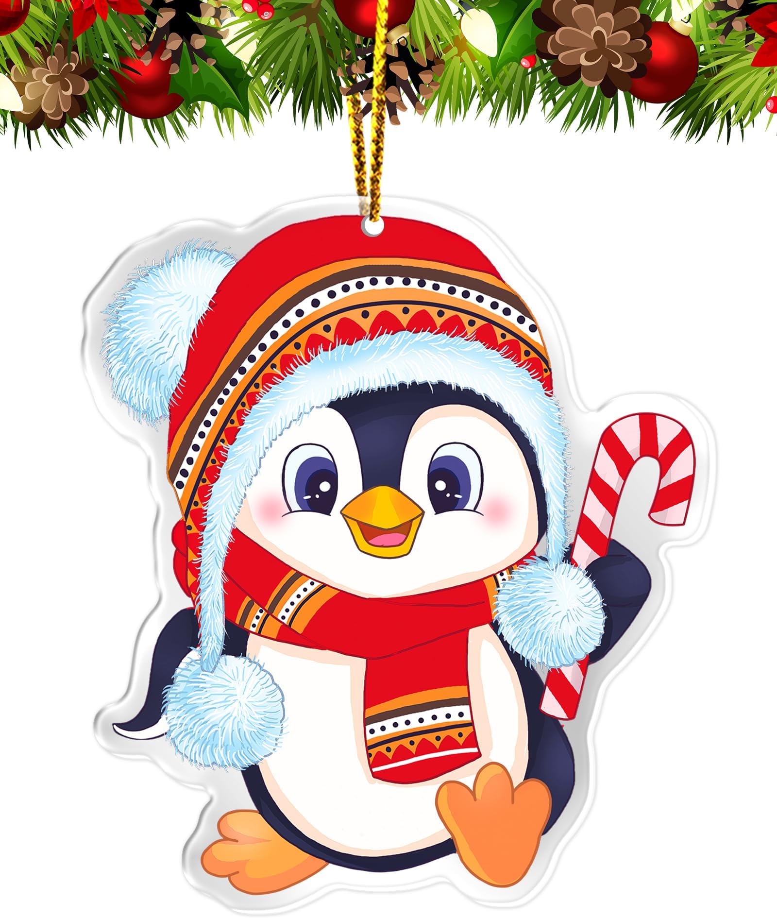 32 Pieces Winter Penguins Ornaments Christmas Hanging