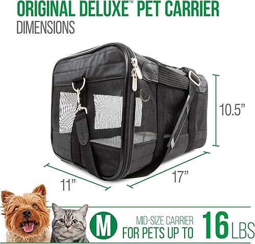 Miniatura 3 de Sherpa Original Deluxe Travel Bag Pet Carrier with Machine Washable Liner Airline-Approved - Multiple Colors  Sizes