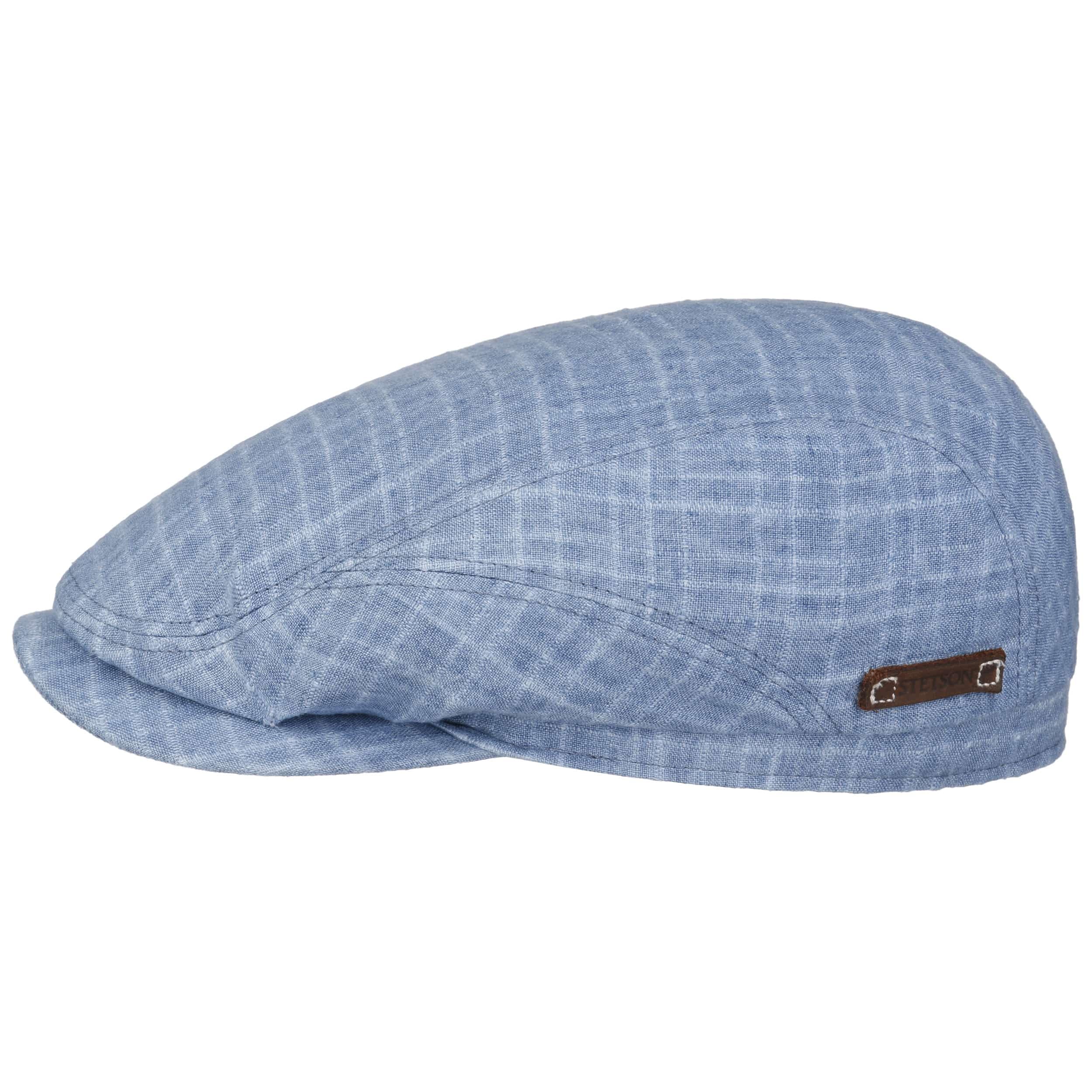 Stetson Driver Barista Schirmmütze Flatcap kariert Made in EU Herren Frühling Sommer