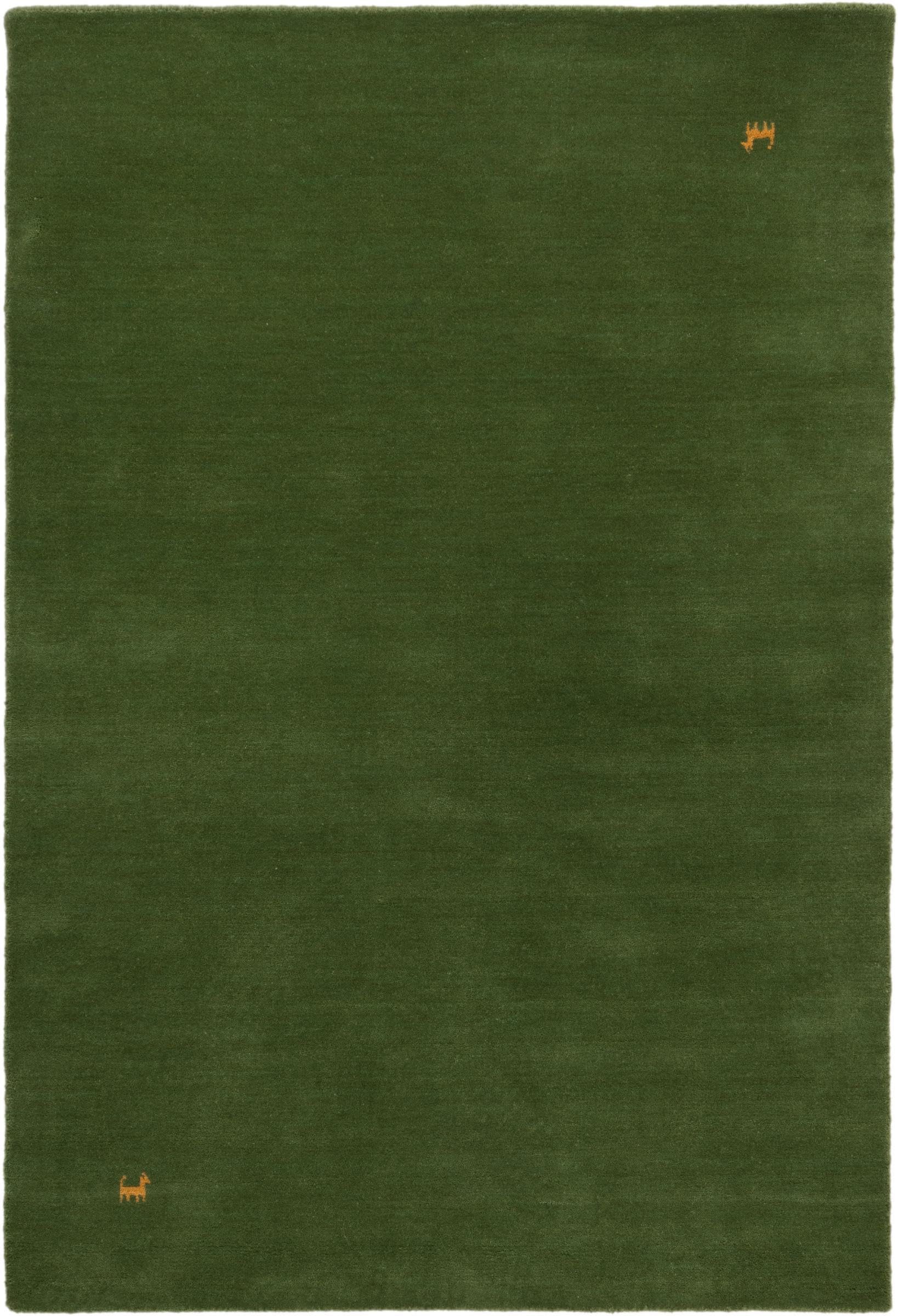Tapis d'orient vert en laine 99x149 | Créez un salon cosy et chaleureux