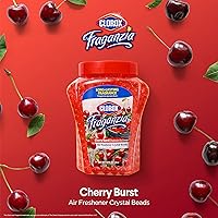 Vista 2 de Clorox - Aromatizante en perlas de cristal Fraganzia; perlas aromáticas de gel para hogar o automóvil, refrescantes de ambientes, Explosión