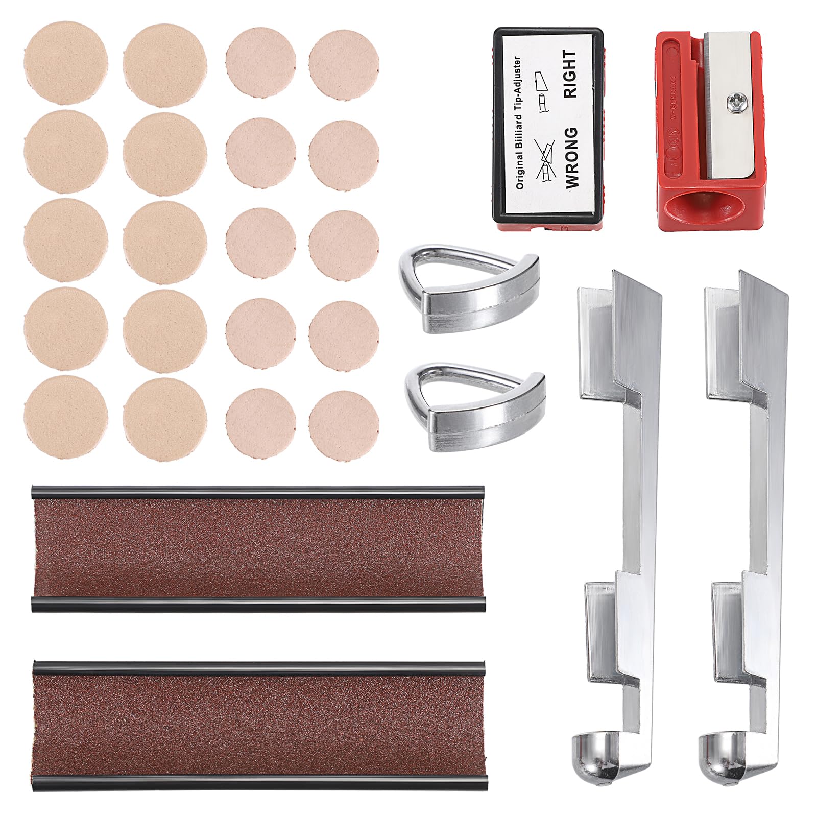 Kit De Réparation Pour Queue De Billard - Faconneur De Pointe 9-13mm, En Acier Inoxydable Et Plastique - 9