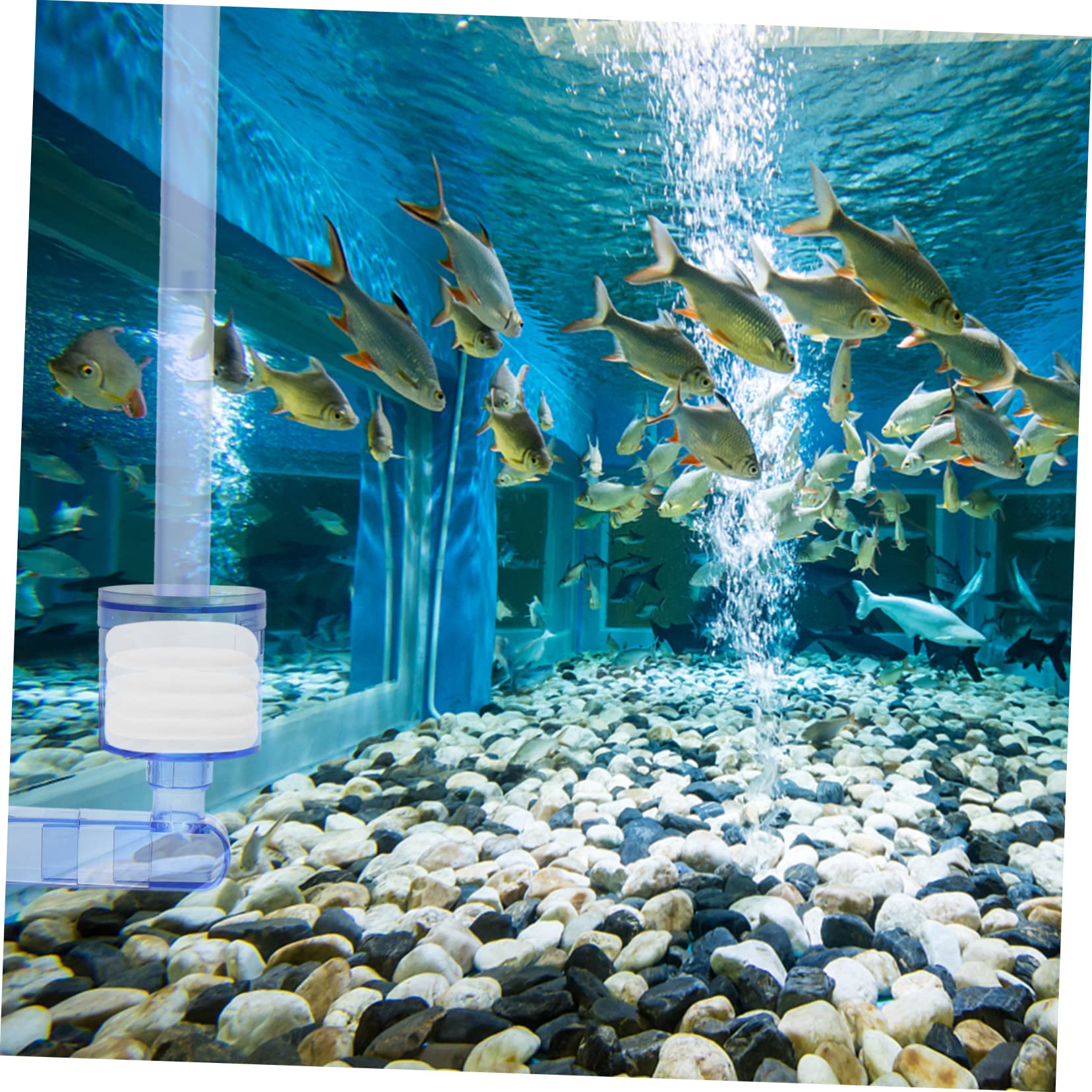 Happyyami 30stücke Dicke Aquariumreinigungspads Austauschbare Filtermatten Für Fischbehälter Effektive Biochemische Filtration Hohe Wasserpermeabilität Zur Reinigung Von Aquarien Und