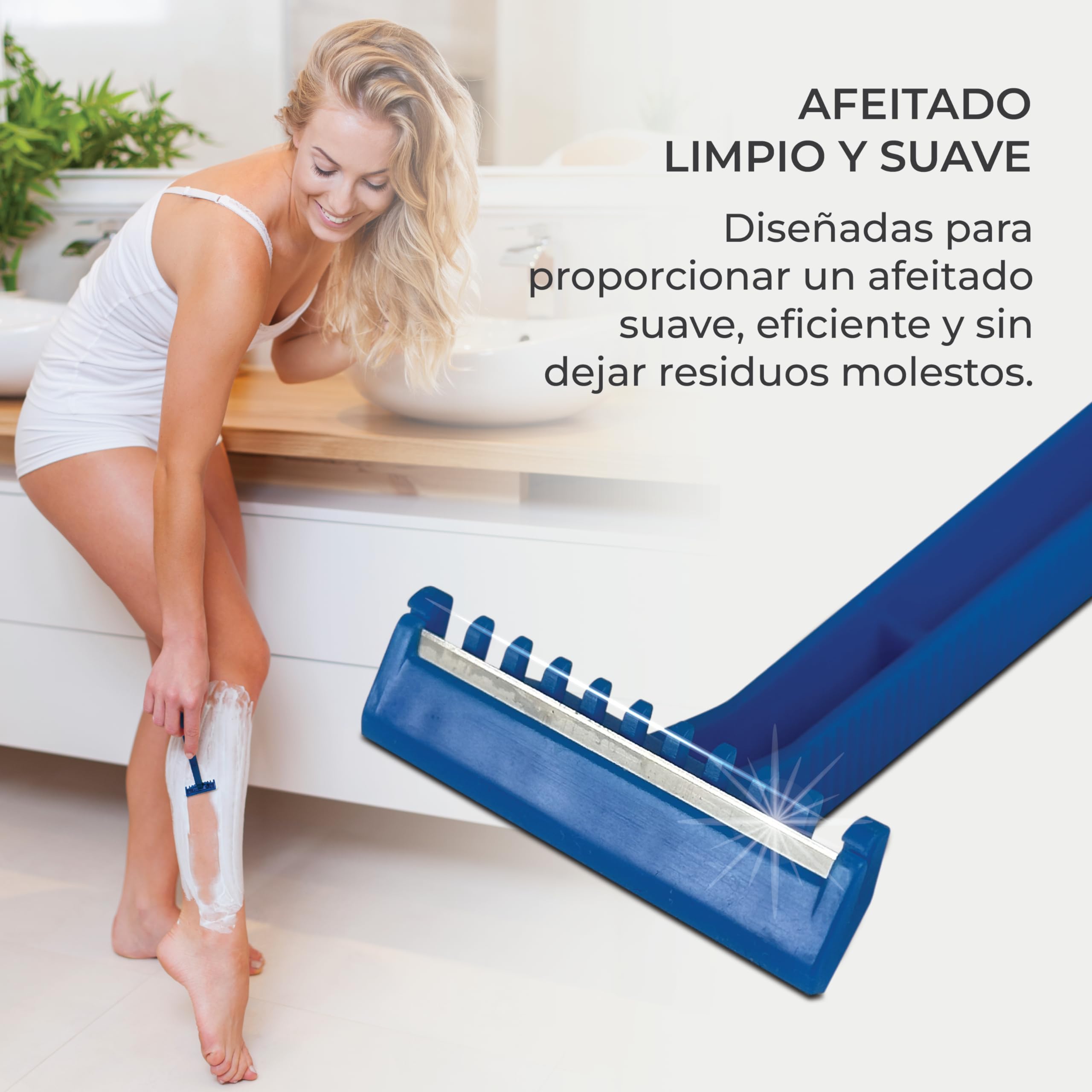 Pack Gel Conductor Cubo 5L + 100 Cuchillas de Afeitar Desechables Una Hoja | Gel Conductor Profesional para Electroestimulación, Electrodos, Ultrasonidos, Cavitación, Aparatología Profesional