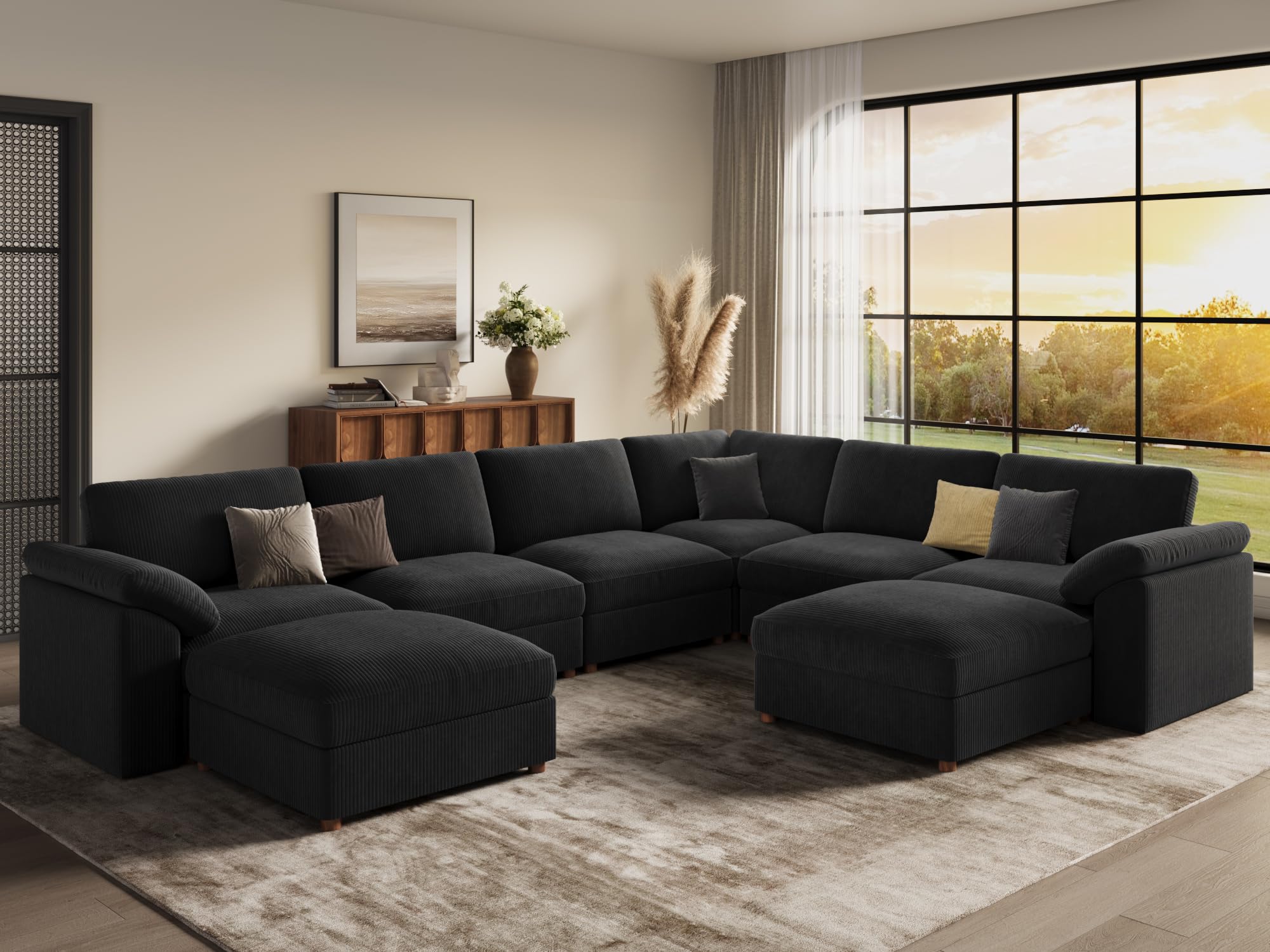 EASE MOOSE Oversized L Shaped Sectional