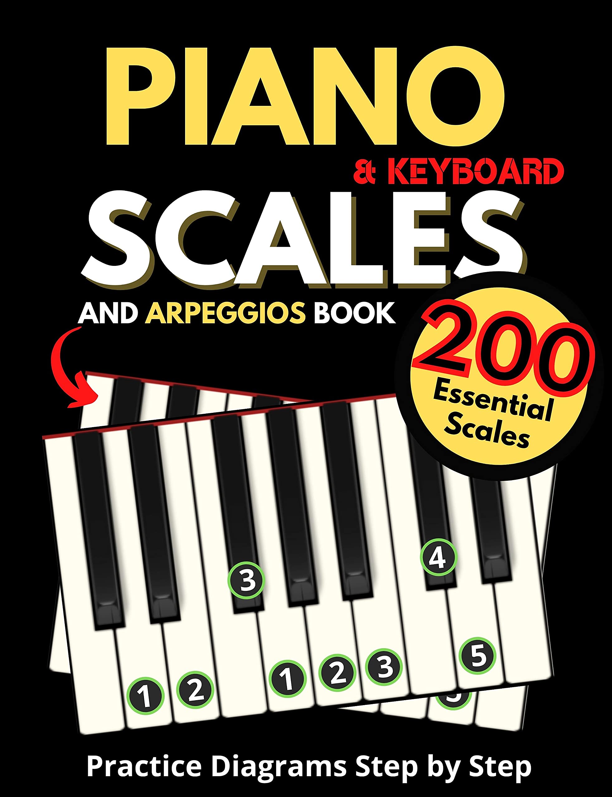 Buy Piano & Keyboard Scales and Arpeggios Book, Practice Diagrams Step