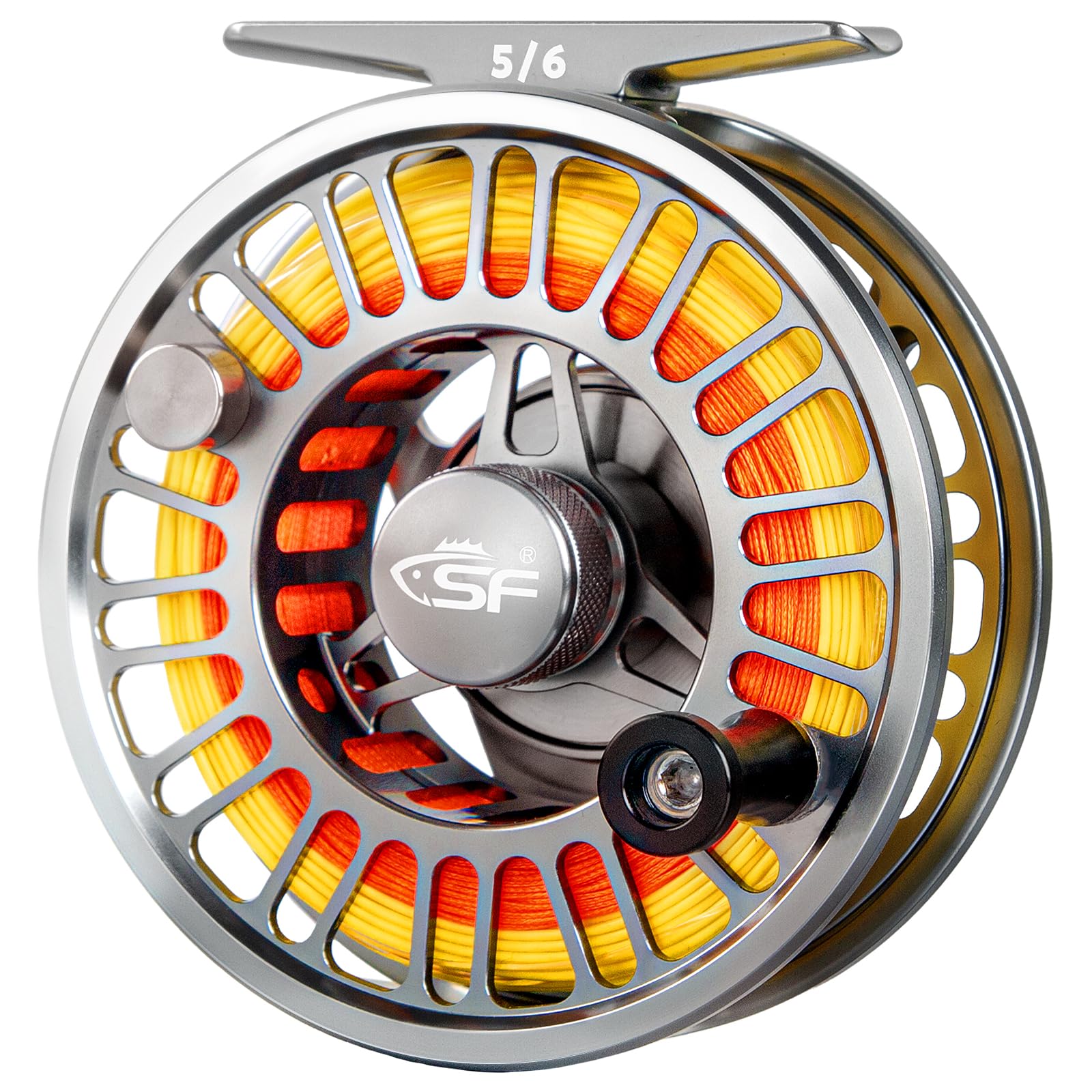 SF SF-003 Pro Fly Fishing Reel for Freshwater,CNC Precision Machining Process,Mid Arbor Design,Smooth Drag System,Lightweight Aluminum Body