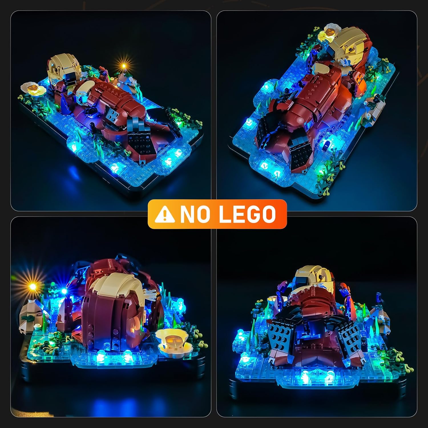 LIGHTAILING Led Light for Lego-21366 Ideas Floating Sea Otters - Easy Install, Hidden Wiring, Home Decor & Gift-Ready (Model Not Included)