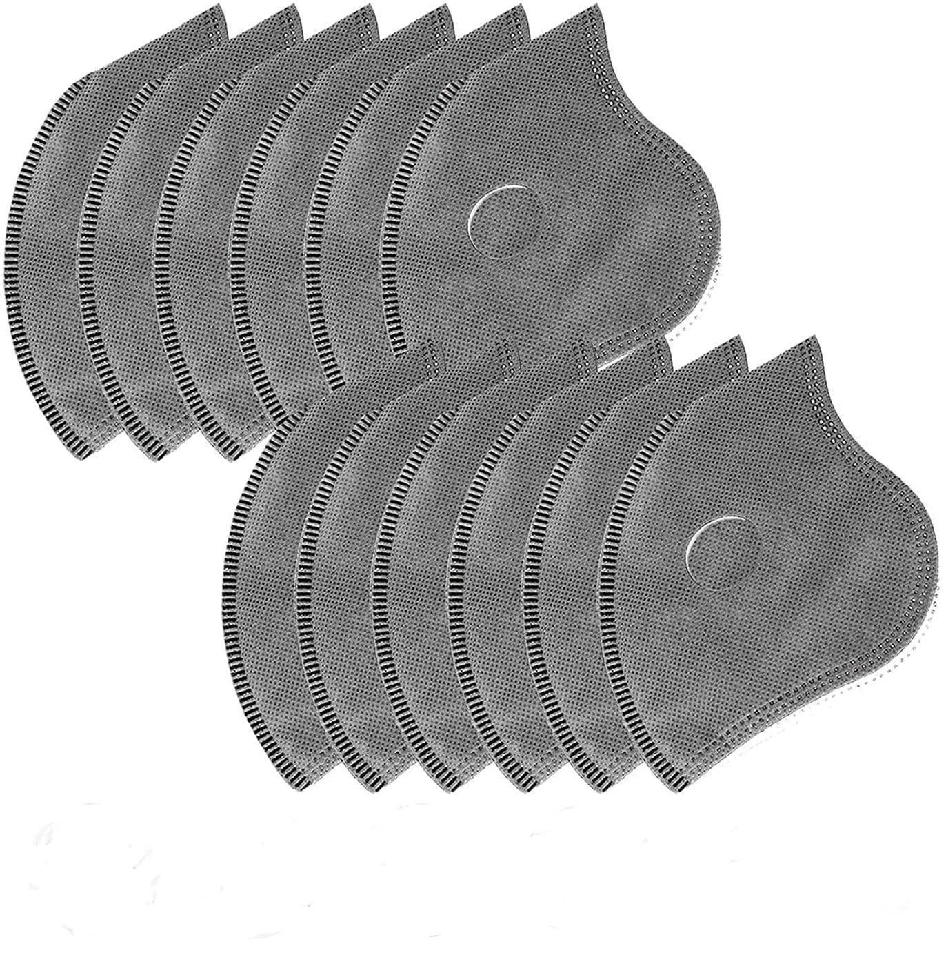 Yicare 12pcs Protective Mouth Filter Replacements Parts Activated Carbon Filter for Protective Fit Most Dust and Pollution Masks in The Market Bicycle Riding Mask
