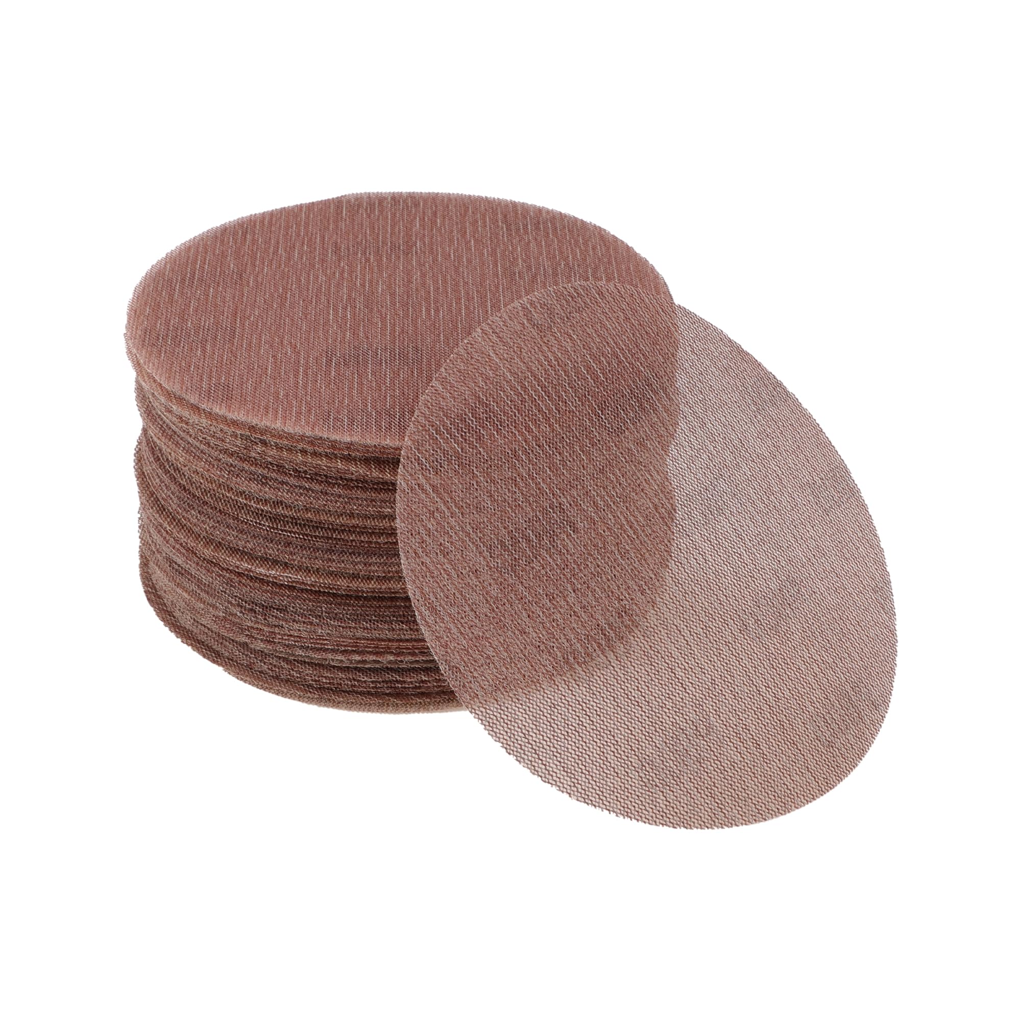HEROFFIX 50 Pcs 6 Inch Abranet Sanding Mesh Anti-Clog Hook Loop Dust Free Net Sandpaper 800 Grit Brown Aluminum Oxide