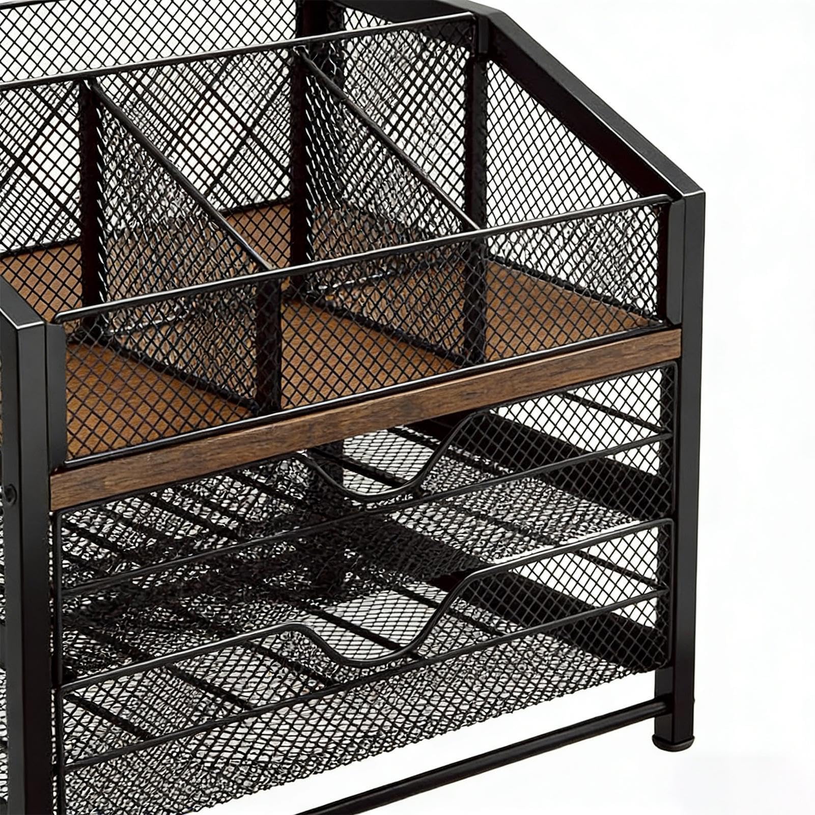 Kaffeekapselhalter 3-stöckiges Aufbewahrungsregal | Kaffeebar-Organizer Kaffee-Zubehör für Zuhause, Küche, Büro, Bar