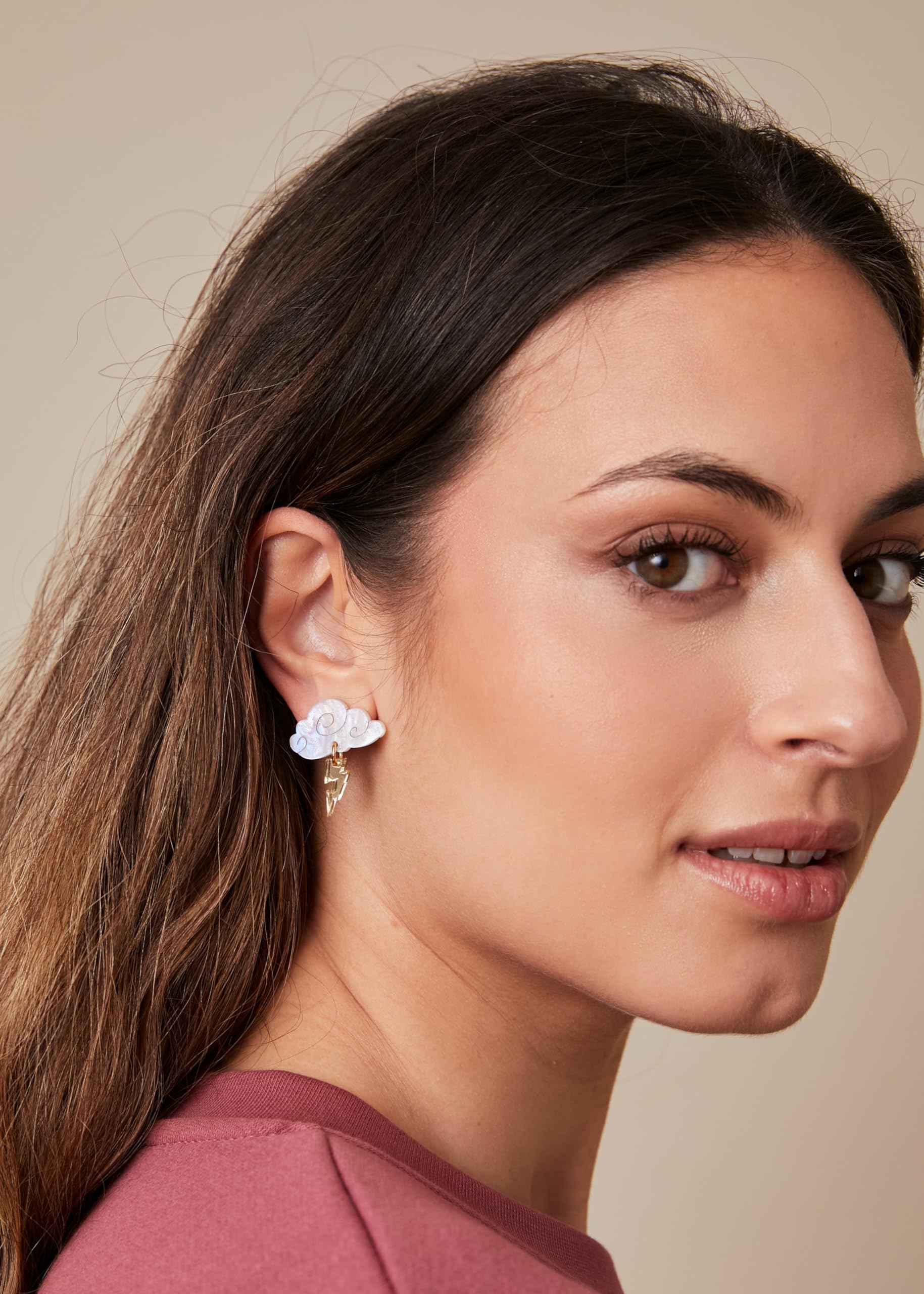 Soul | Pendientes Rayo Hércules Mujer de Acero y Metacrilato Pequeños Regalo