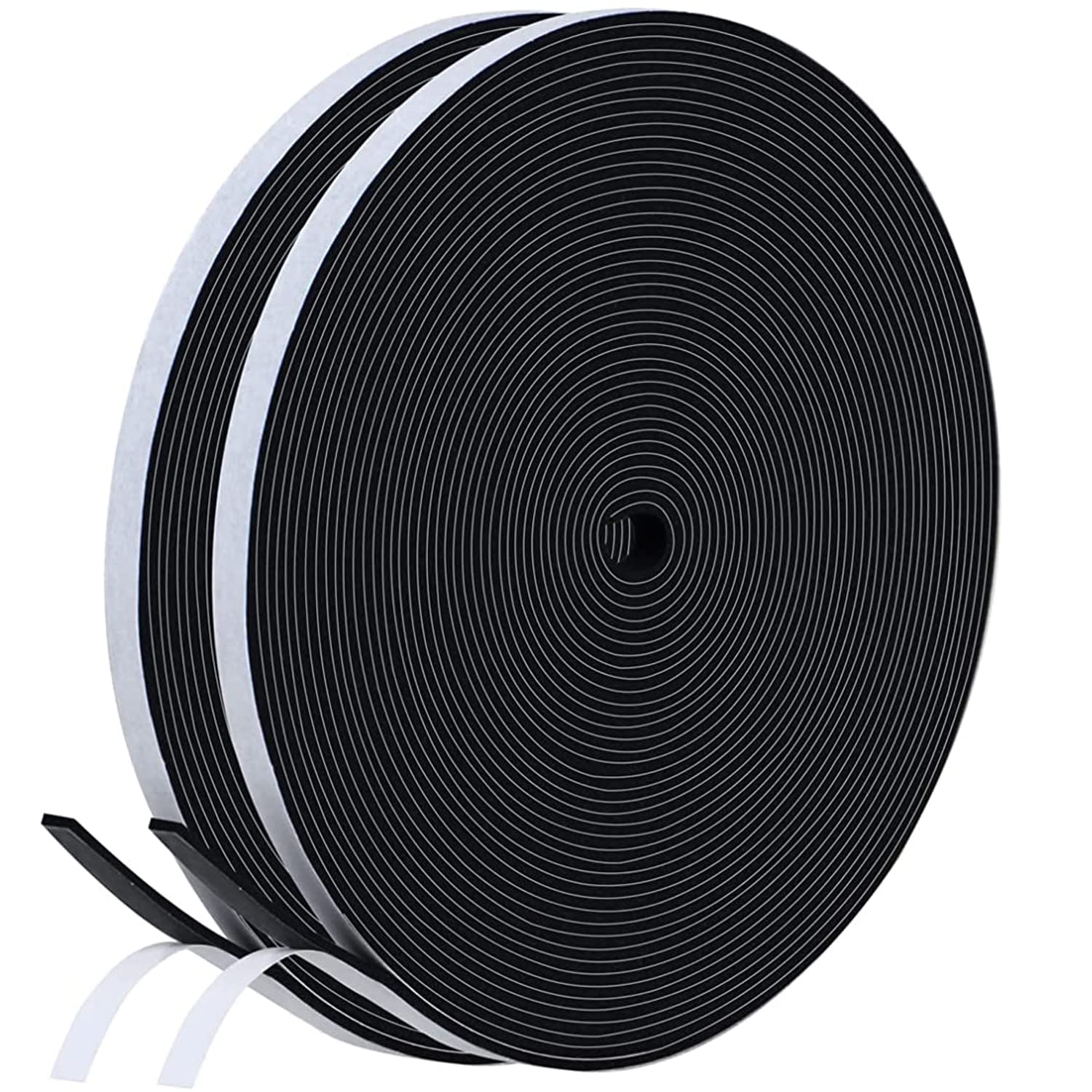 Dichtungsband Selbstklebend für Türen Fenster, 6mm(B) x 1.5mm(D)/20m Schaumstoff klebeband Gummidichtung Gegen Kalte Zugluft/Anti-Kollision/Schalldichter/Wasserdichter/Staubdicht