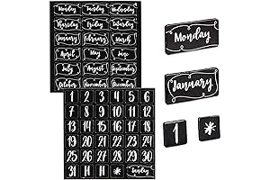 50-Piece Magnetic Numbers for Whiteboard Classroom Calendar
