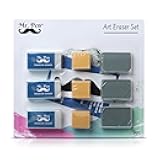 Mr. Pen Eraser Set with Kneaded Erasers, Gum Erasers and Pencil Erasers, Pack of 9