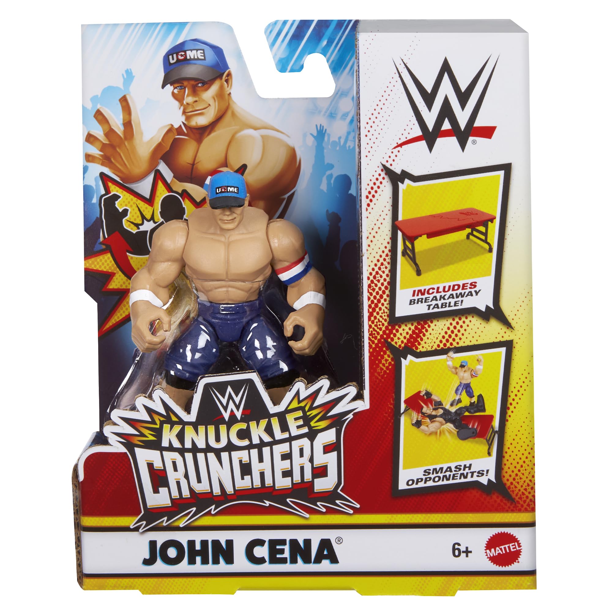 Amazon.com: WWE John Cena (Blue) Knuckle Crunchers 6 Toy Wrestling
