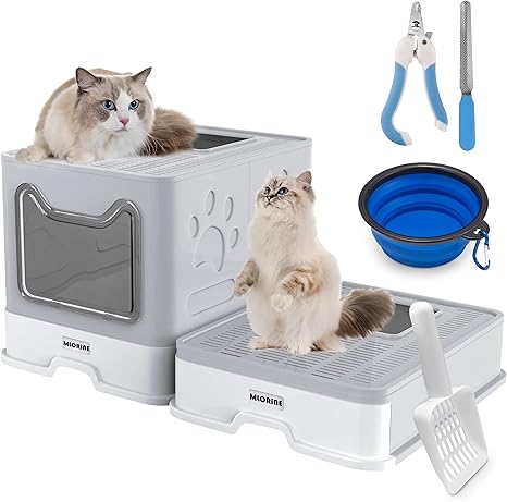 covered cat litter box amazon