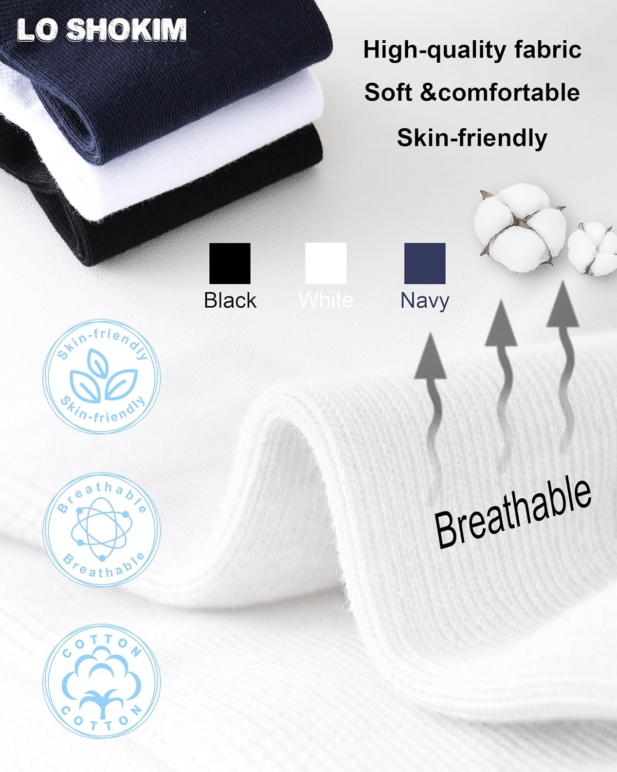 Kids Ankle Socks Boys Seamless Short Socks Girls School 4-16 Years 6 Pairs Youth Cotton Low Cut Uniform Sock