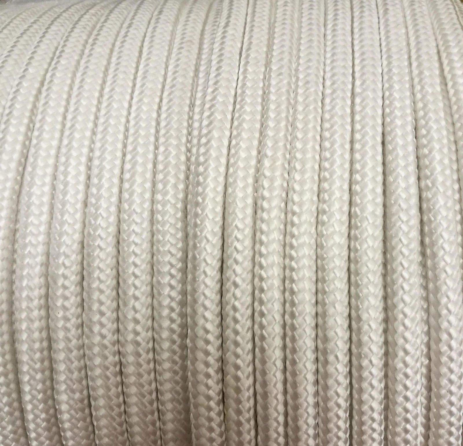20m x 10mm White Strong Braided Polypropylene Plaited Poly Rope Cord Yacht Boat Sailing