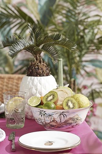 Miniatura 6 de Lenox 893874 Wicker Creek - Tarro de galletas de piña, blanco, 3.75