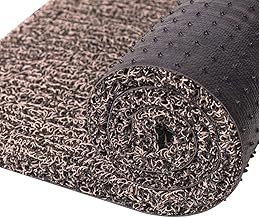 ishro home Cushion Noodle Mat for Entrance - Heavy Indoor Outdoor Anti-Slip PVC Floor for Bedroom, Kitchen - Absorbent Solid for Bathroom, Doors, Office - Bath Mat 4x2 Feet