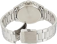 Vista 2 de Casio #MTP1374D-7AV Reloj de pulsera de metal estándar con esfera plateada multifunción para hombre, plateado, VestidoFormal