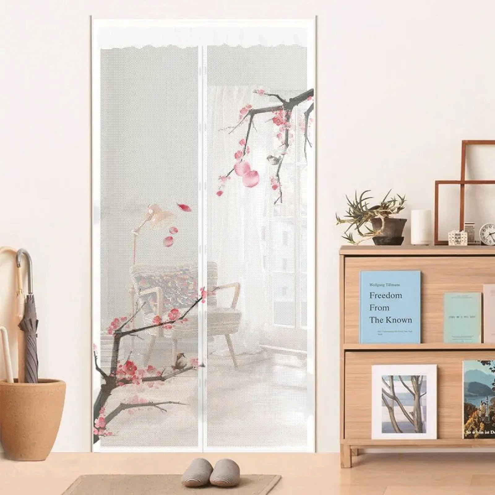 Fralhqfl Mesh Magnetic Shielding Door, Self Closing Magnetic Curtain, Heavy-Duty Door Mesh Screen Window, Mesh Partition To Prevent Insects From Entering(Color:color1,Size:100x210cm)