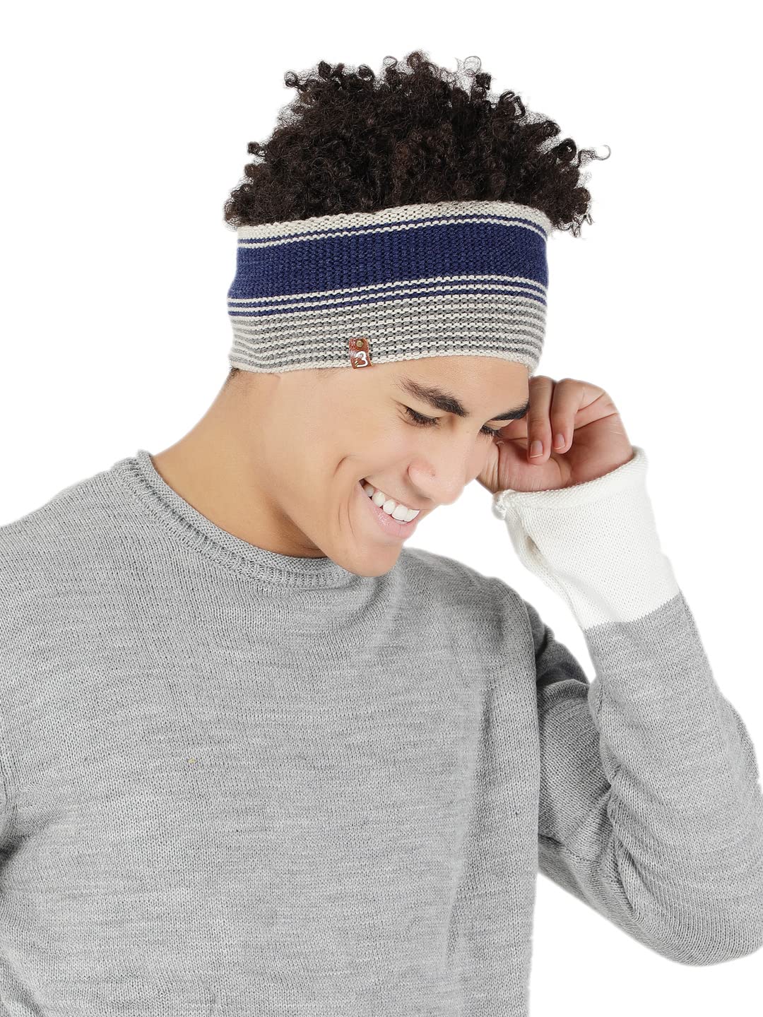 Stripes Knit Woolen Headband Earwarmer-image-35