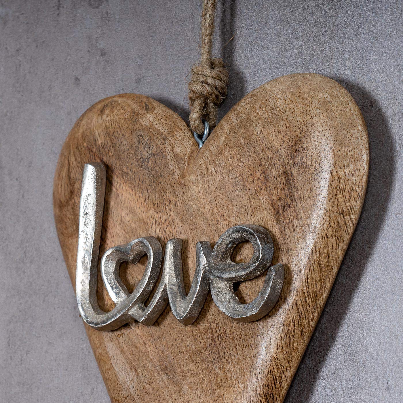 Ghirlanda in Legno con Scritta Let it Snow - 26x26 cm - Tricot Cafè