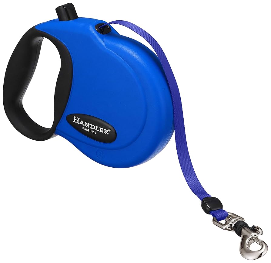⭐️ペットリード 小型犬用 長さ調整可能 S ブルー✨ Amazon | ハンドラー 伸縮リード S (小型犬~中型犬用) 青