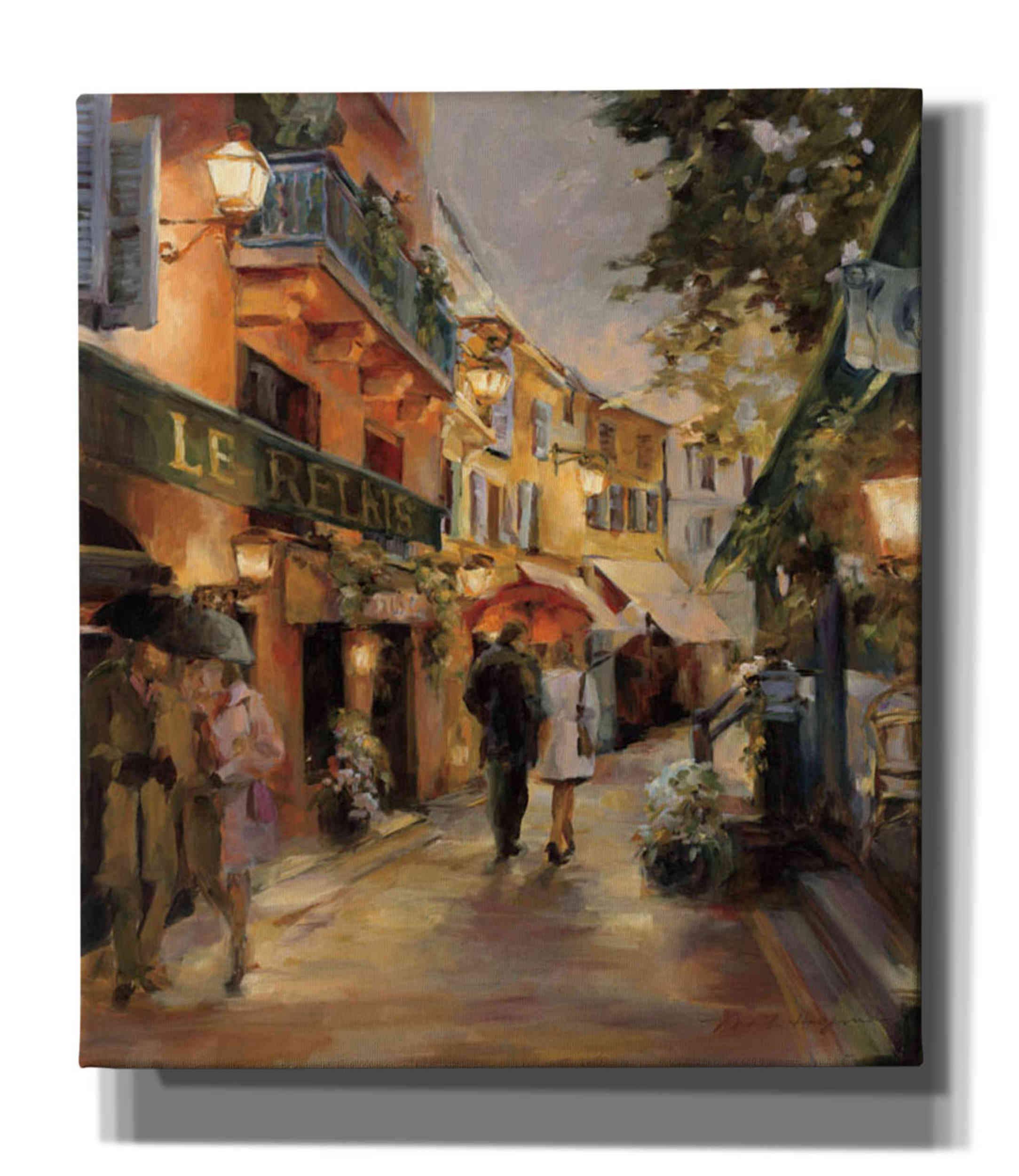 Epic Graffiti 'Evening in Paris' by Marilyn Hageman, Canvas Wall Art, 26"x34"