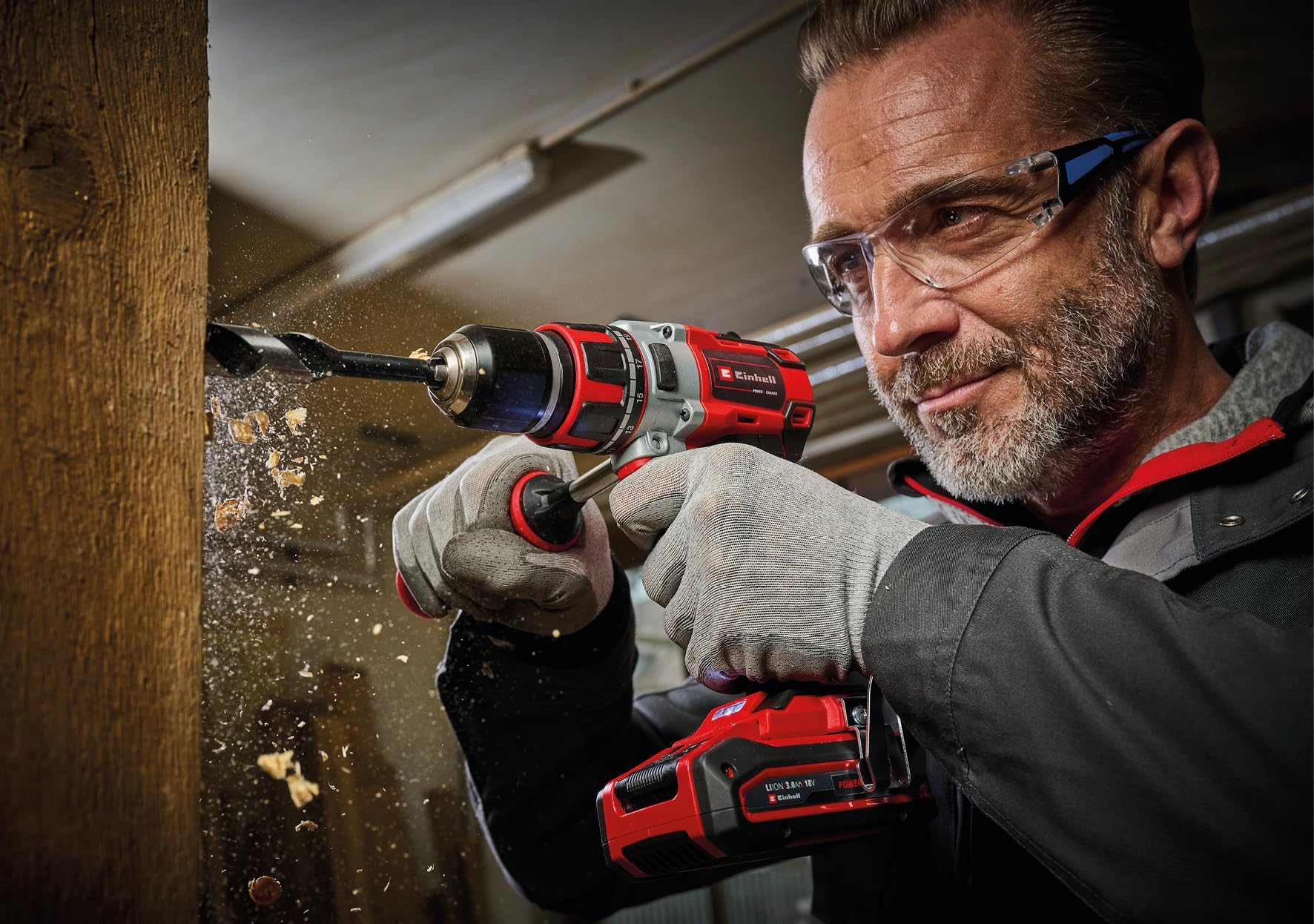 Trapano avvitatore a batteria Einhell Professional TP-CD 18/80 Li BL-Solo Power X-Change (18 V, brushless, 80 Nm, mandrino 13 mm, 2 velocità, 19 livelli di coppia, punta, senza batteria)