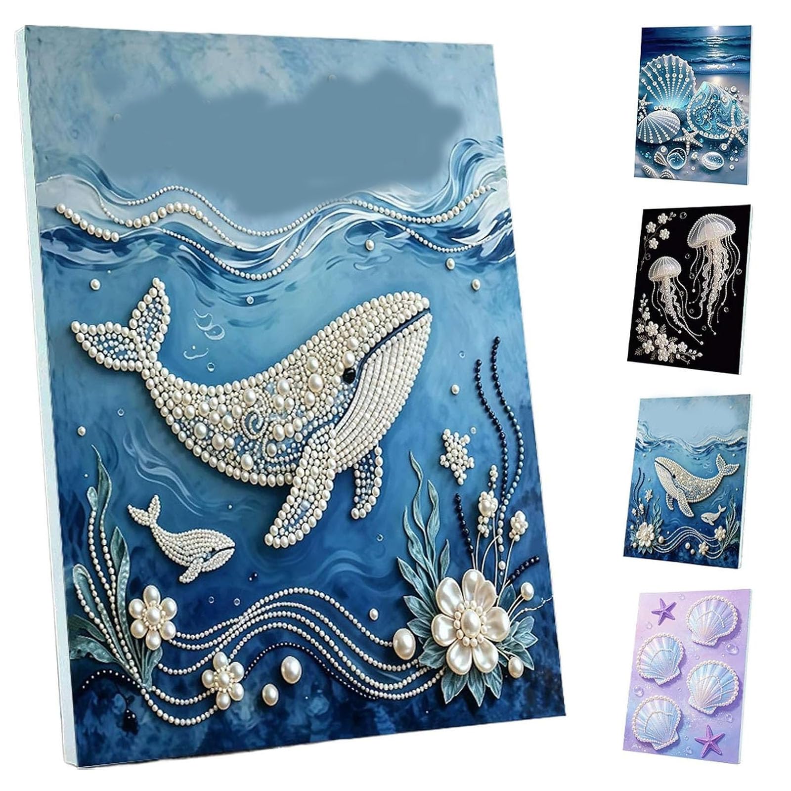 HYPYXUS 12x16 Inch Ocean Themed Pearl Art DIY Craft Kit (#C-1pc)