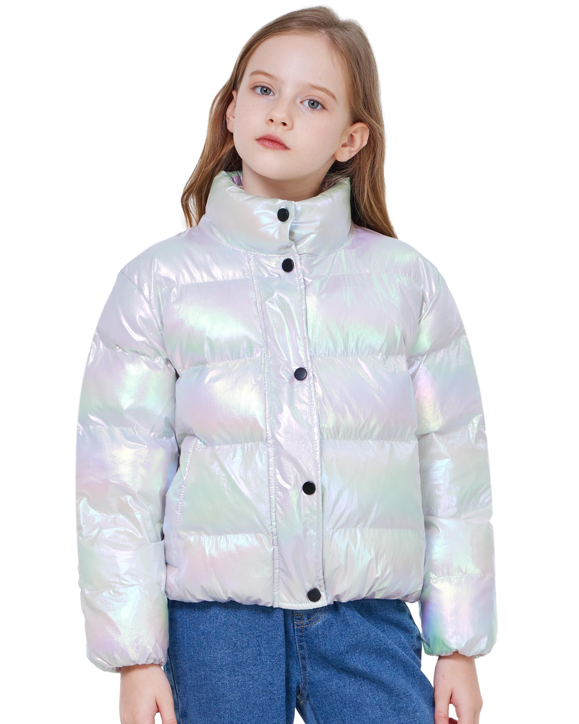 WULFUL Girl’s Winter Puffer Jacket Lightwight Warm Coat Short