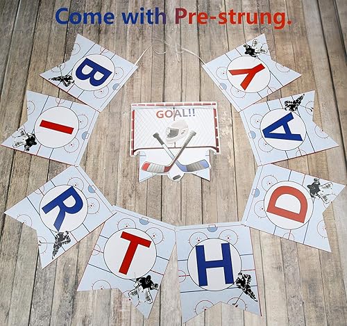 Miniatura 6 de Suministros de fiesta de hockey  Paquete de fiesta temática de hockey sobre hielo para niños fanáticos del hockey  Incluye platos, tazas,