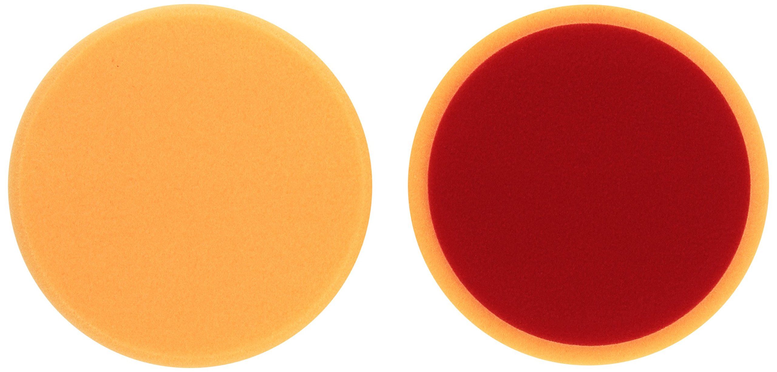 ALCLEAR 5516030AH polishing pad against holograms, car polishing sponges, polishing sponge, diameter: 160 mm x 30 mm, orange, set of 2, polishing pad, sponge polishing foam for polishing machine