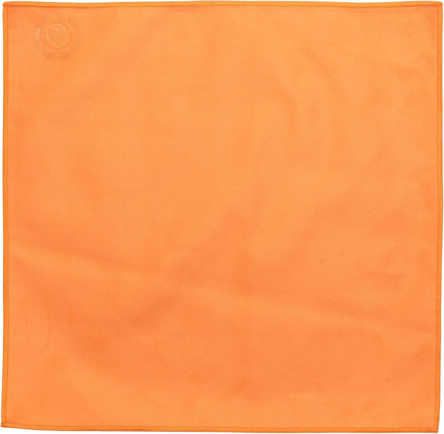 MI&VI Synthetic Chamois Microfiber Instrument Cleaning & Polishing Cloth for Violin, Viola, Cello, Bass, Guitar, Saxophone, Flute 12x12in (Tangerine-Orange) : Musical Instruments