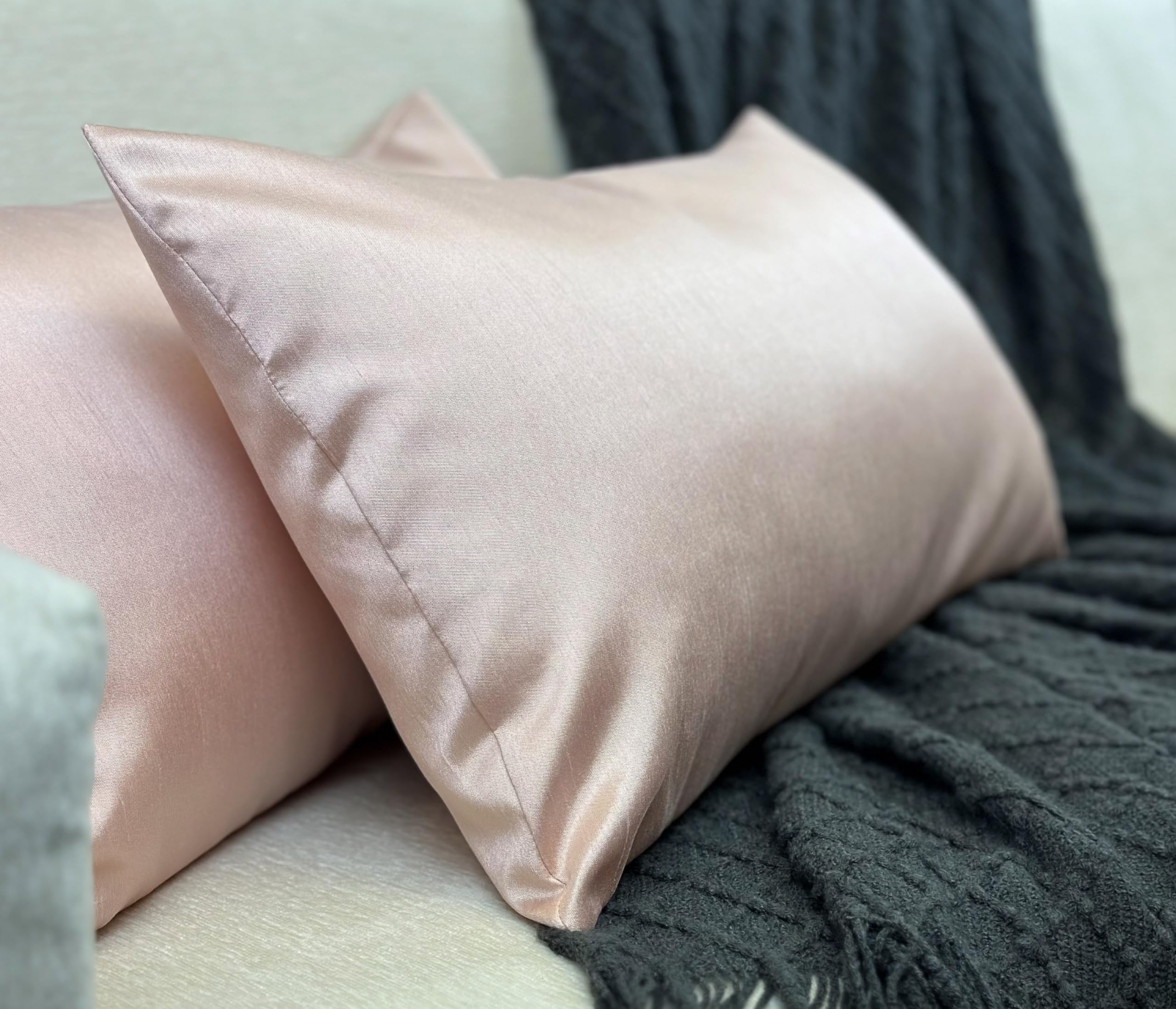 Amazon.co.jp: Aiking Home フェイクシルク クッションカバー ジッパー