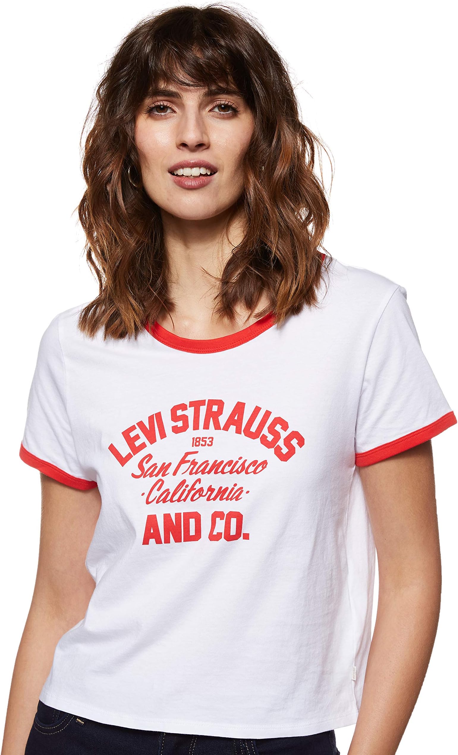 Levi's Women's Graphic Ringer Surf Tee T-Shirt