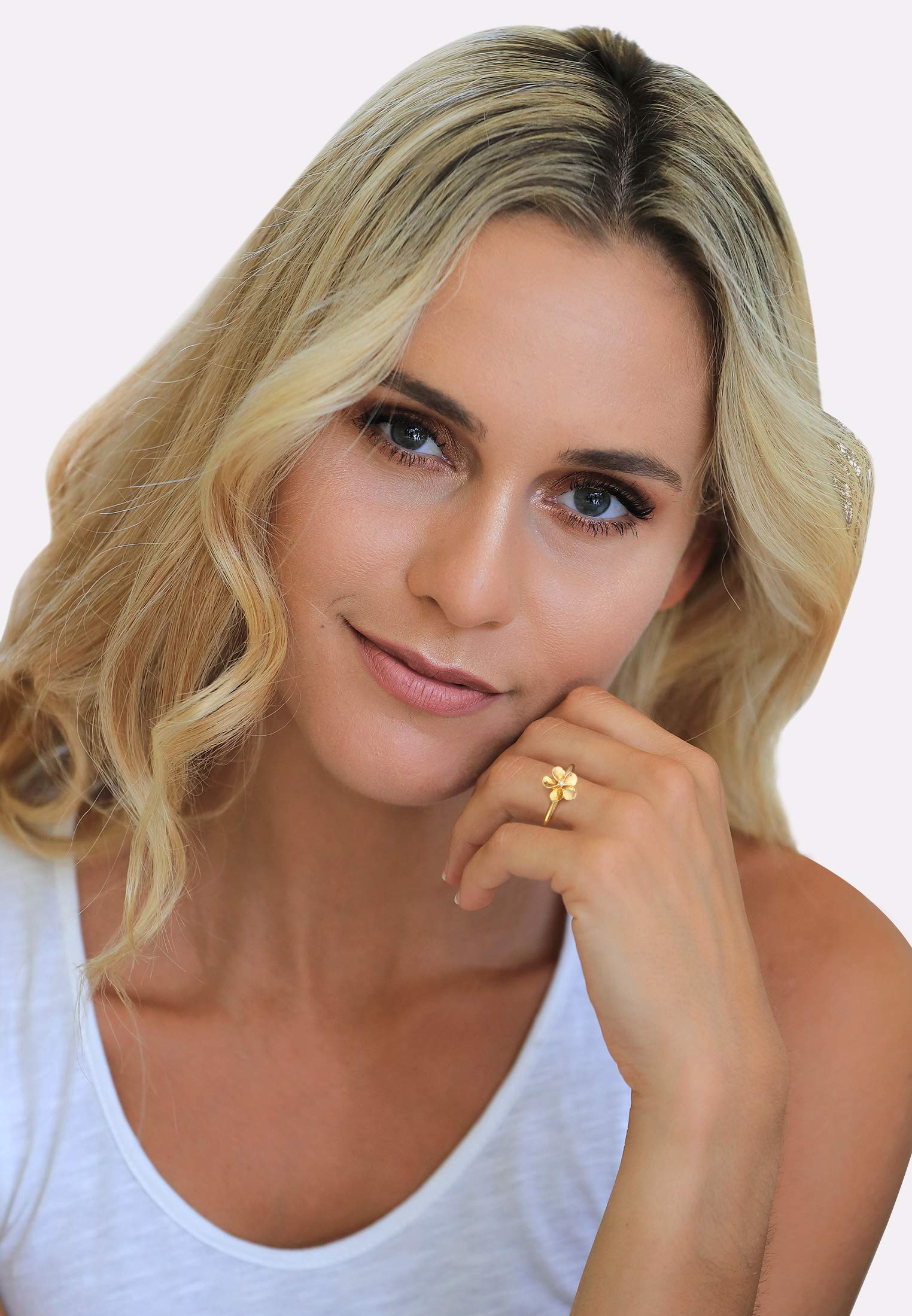 Nenalina Ring Silber 925 Damen vergoldet Silberring Damenring Gold