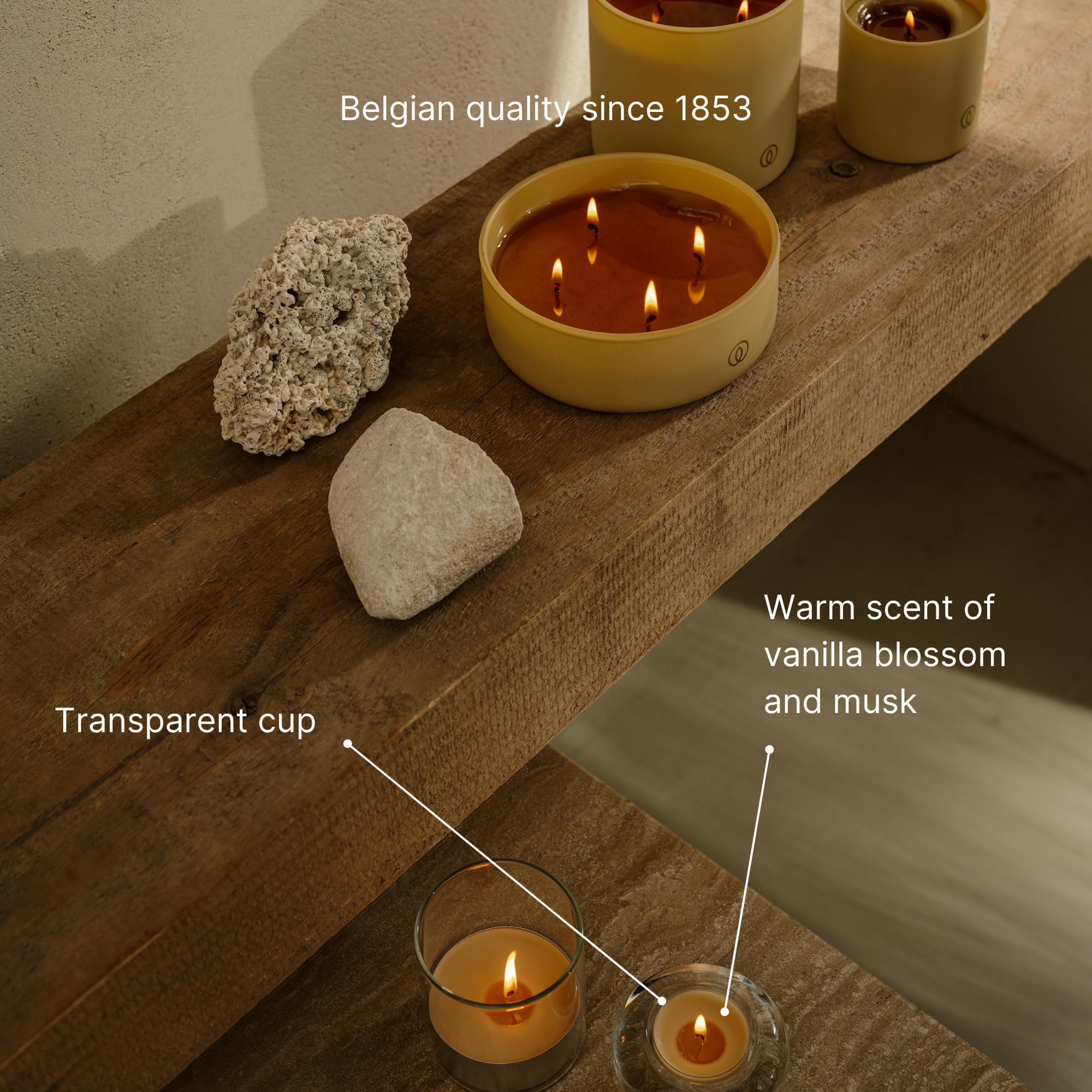 Spaas 144 Duftende Clearlights, 4.5 Stunden, Vanilleblüte und Moschus