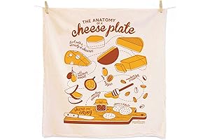 Anatomy of a Cheese Plate Illustrated Kitchen Towel