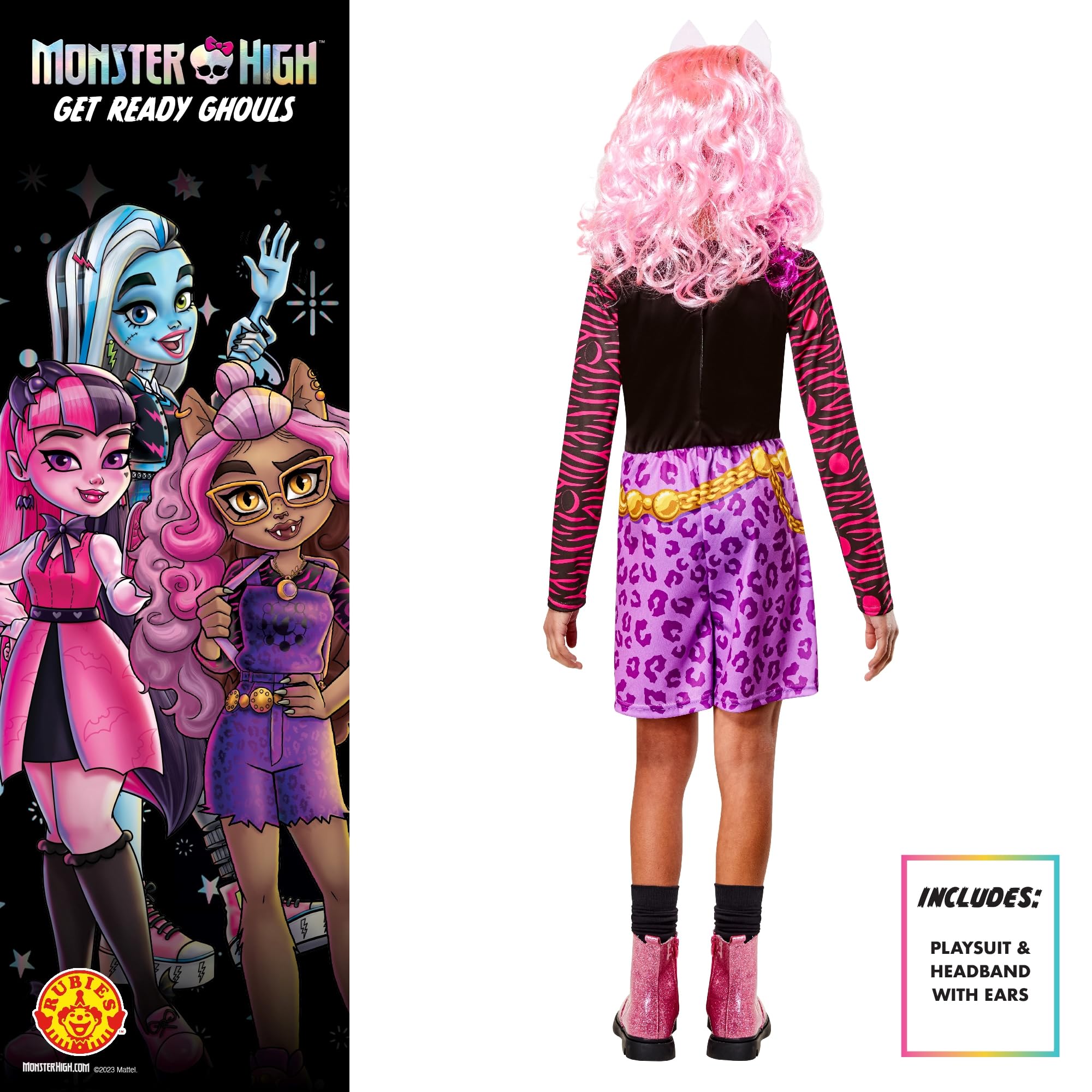Rubie's Official Monster High Clawdeen Wolf Child Costume, Kids Fancy Dress