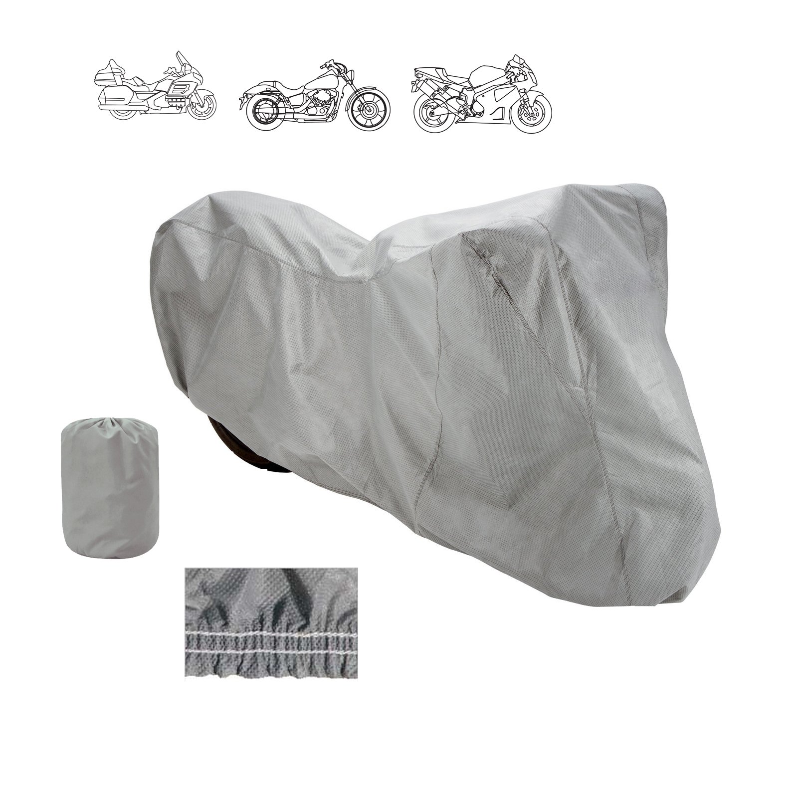 SavvycraftMotorcycle Storage Cover for Small Sports Bike, Large Scooter Fit up to 80" L