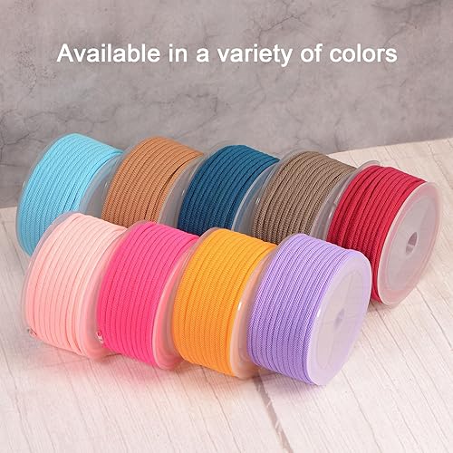 Miniatura 4 de HARFINGTON Cordón de cuentas de nailon de 0.118 in x 32.8 pies para hacer pulseras, color negro